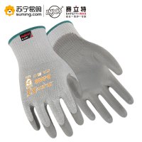 赛立特安全(SAFETY-INXS) PU浸胶涂掌防割防静电可触屏手套 B-2000 9/L码 灰色