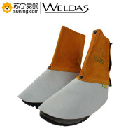 威特仕电焊皮脚盖 44-2106 15cm长 金黄色