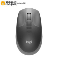 罗技无线鼠标 M190 适合大手使用 石墨黑