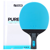 斯蒂卡(STIGA) PURE幻彩系列成品乒乓球拍 直拍/横拍 蓝色 单只装