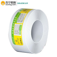 山泽(SAMZHE)电话线 M100B-2C 2芯单股纯铜线芯 100米/卷
