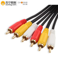 秋叶原(CHOSEAL) 音视频6头线 q722 1.5米