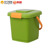 鸣固 塑料手提方形垃圾桶 ZJ3635 15L 25*25*36.5cm