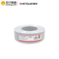 胜为(shengwei) 2芯电话线 TEC-1100 单股无氧铜线芯 0.4mm 白色 100米