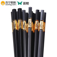双枪(Suncha) 欣欣向荣筷子KZ4080-JKJ 24cm 金色 10双/套