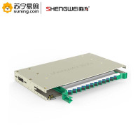 胜为(shengwei)ODF光纤配线架 ODF-1012S-M12芯SC多模满配标准19英寸抽拉机架式1.2mm冷轧板