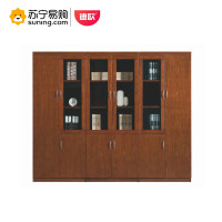 迪欧 实木油漆六门文件柜书柜 S305S6-1H-1 2400*418*2000(mm)