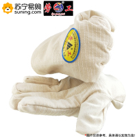 劳工(laogong) 纯棉全衬24线白衬原条帆布手套 HC-48B 均码 10付/打