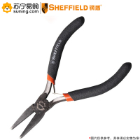 钢盾(SHEFFIELD) 扁嘴钳(麻柄) S035004 4.5英寸