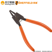 钢盾(SHEFFIELD) 美式轴用曲口卡簧钳 S047022 7寸