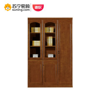 迪欧 实木油漆三门文件柜书柜(右) S303S3-3H-1 1358W*423D*2100H(mm)