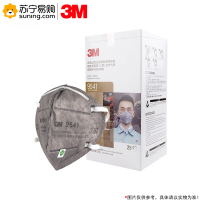 3M KN95耳带式防雾霾PM2.5防颗粒物粉尘活性炭口罩 9541 25只/盒 一盒装