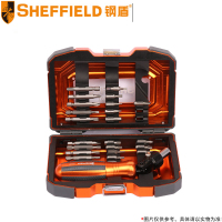 钢盾(SHEFFIELD) 棘轮螺丝刀紧固套装 S056501 27件