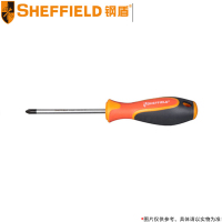 钢盾(SHEFFIELD) 三色柄十字螺丝刀 S059006 PH2*100mm
