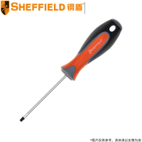 钢盾(SHEFFIELD) 三色柄一字螺丝刀 S059014 5*100mm