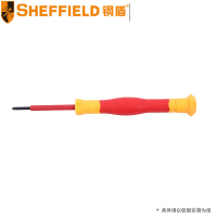 钢盾(SHEFFIELD) 双色柄绝缘十字精密螺丝刀 S151053 PH1*50mm
