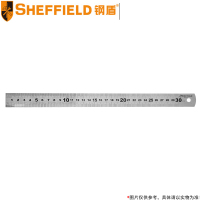 钢盾(SHEFFIELD) 不锈钢直尺 S079012 12英寸(300mm)