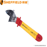 钢盾(SHEFFIELD) 注塑型双色绝缘活动扳手 S154008 8英寸