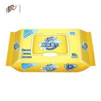 清风单层厨房湿巾BWC40 40片/包 12包/箱