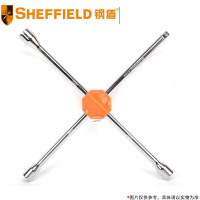 钢盾(SHEFFIELD) 十字轮胎扳手(带胶套) S117002 18英寸