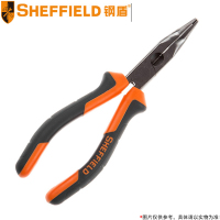 钢盾(SHEFFIELD) 双色柄弯嘴钳 S045011 6英寸