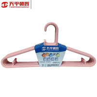 天平朝晖加宽塑料衣架45cm TP-0312 颜色随机 5只/把 2把装