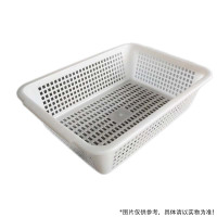 Letme TC塑料篮子蔬果蔬菜盆602 长50.5*宽38*高16.5cm 白色