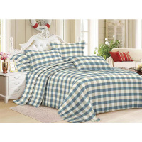 aurora定做斜纹单人三件套(床单130cm*225cm,被套160cm*225cm,枕套约78*48cm)