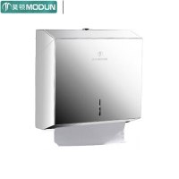 莫顿304不锈钢擦手纸盒打孔壁挂式5823亮光
