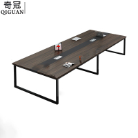 奇冠(QIGUAN) 简约现代培训桌椅组合 2400mmX1200mm(含9把椅子)