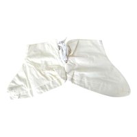 BTSM棉布 双层矿工袜 井下工矿 棉布袜 保暖防护袜 均码 白色
