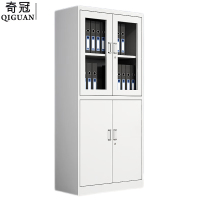 奇冠(QIGUAN)钢制铁皮等体器械柜文件柜档案柜 1850*900*400mm 加厚款