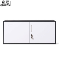奇冠(QIGUAN)拆装窄边单节柜钢制铁皮资料档储物柜 GZY-W027 390x900x400mm 灰白套