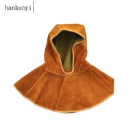 hankuoyi隔热防火花氩弧电焊披肩帽一个装 黄色