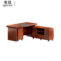 奇冠(QIGAUN)中班台办公桌写字桌主管桌 F2C161 1600W*800D*760Hmm 胡桃色