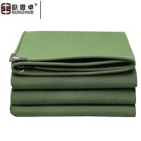 欧思卓加厚耐磨篷布防雨布遮阳有机硅涂布 10x15m 500G/平方 绿色 一块