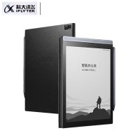 科大讯飞智能办公本Air 7.8英寸电子书阅读器 墨水屏电纸书 语音转文字 深空灰+细格纹黑保护套