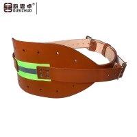 欧思卓头层牛皮矿工护腰带 长135mm 厚度5mm 棕色 一条装