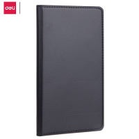 得力(deli)7903皮面笔记本 黑色 80页/本 48K 一本装