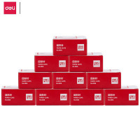 得力(deli)回形针 0018 29mm 钢芯 100枚/盒 10盒/包 单包装