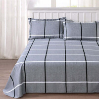 紫韵床单9方格60*40s 230*255cm 灰色