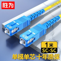 胜为(shengwei)电信级光纤跳线FSC-1011 SC-SC单模单芯 1m