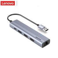 联想(Lenovo)异能者 USB3.0转换分线器扩展坞 转接头RJ45接口