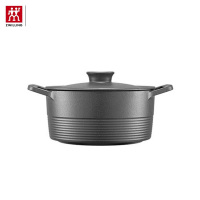 双立人铸铁饭釜锅 66040-22 22cm 黑色