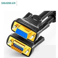 山泽(SAMZHE)工程级VGA延长线 VF-2100 vga3+6 VGA公对母 针/孔 10米