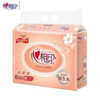 心相印 经典系列面巾抽纸DT26200 200抽二层/包 6包 /提 一提装