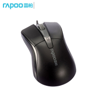 雷柏(RAPOO)有线鼠标 N19 黑色