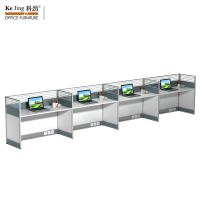 科劲(KeJing) 新28系列办公桌E字形四人屏风工位28-E4B14 5750W*630D*1100H