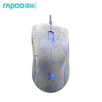 雷柏(RAPOO) 游戏有线鼠标V200 白色