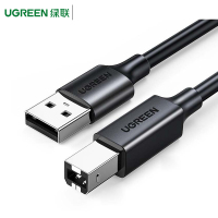 绿联(Ugreen) USB2.0高速打印机线10328 AM/BM方口接头 3米 黑色